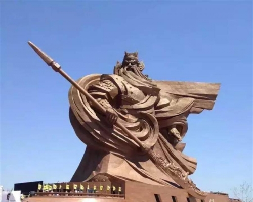 全球最大關公像。網圖