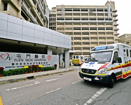 男事主送屯門醫院搶救後回復清醒。 資料圖片