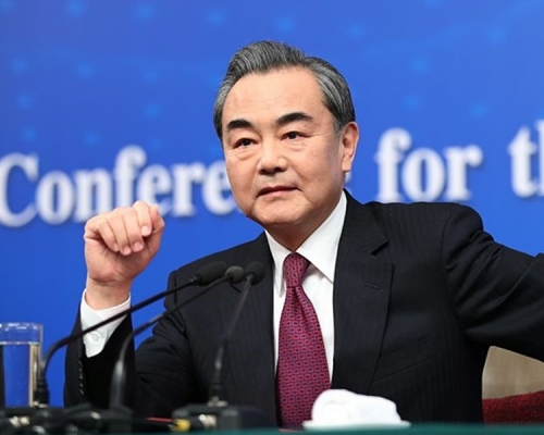 王毅指美國對中國的各種無端指責是典型的「單邊霸淩」,強調對中國的攻擊就是對發展中國家的攻擊。新華社圖片