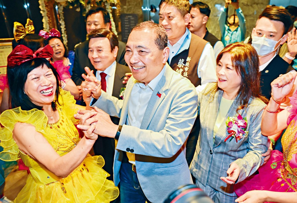 國民黨侯友宜昨天參加造勢大會。