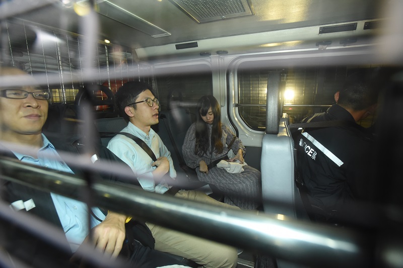 羅冠聰事後送往北大嶼山醫院治理後，再往警署協助調查。資料圖片