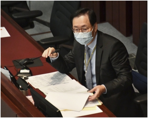 陳健波指財會積壓的撥款建議超過40多項,涉及的金額約2000億。資料圖片