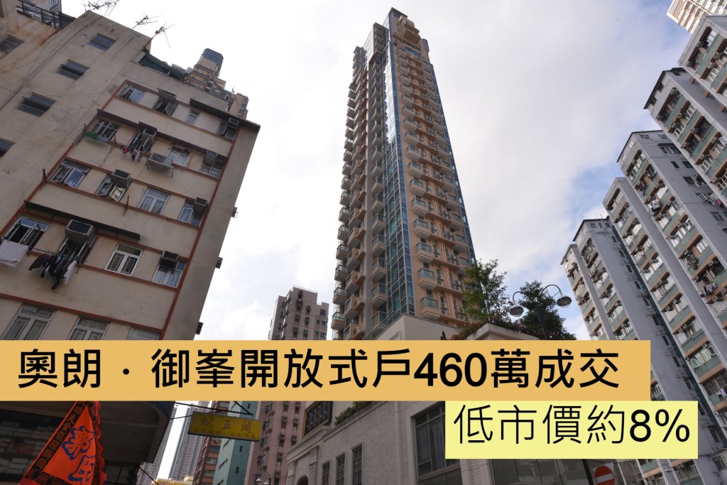奧朗.御峯開放式戶460萬成交 低市價約8%