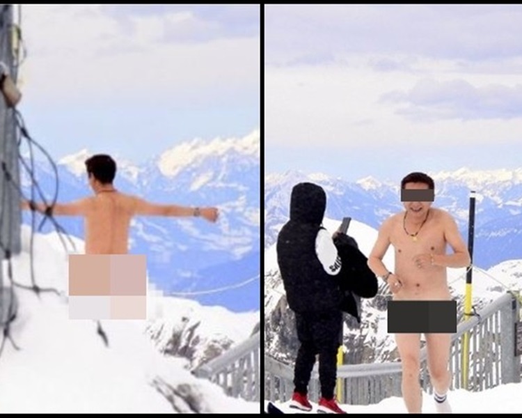 他還請友人拍片,非常興奮。微博