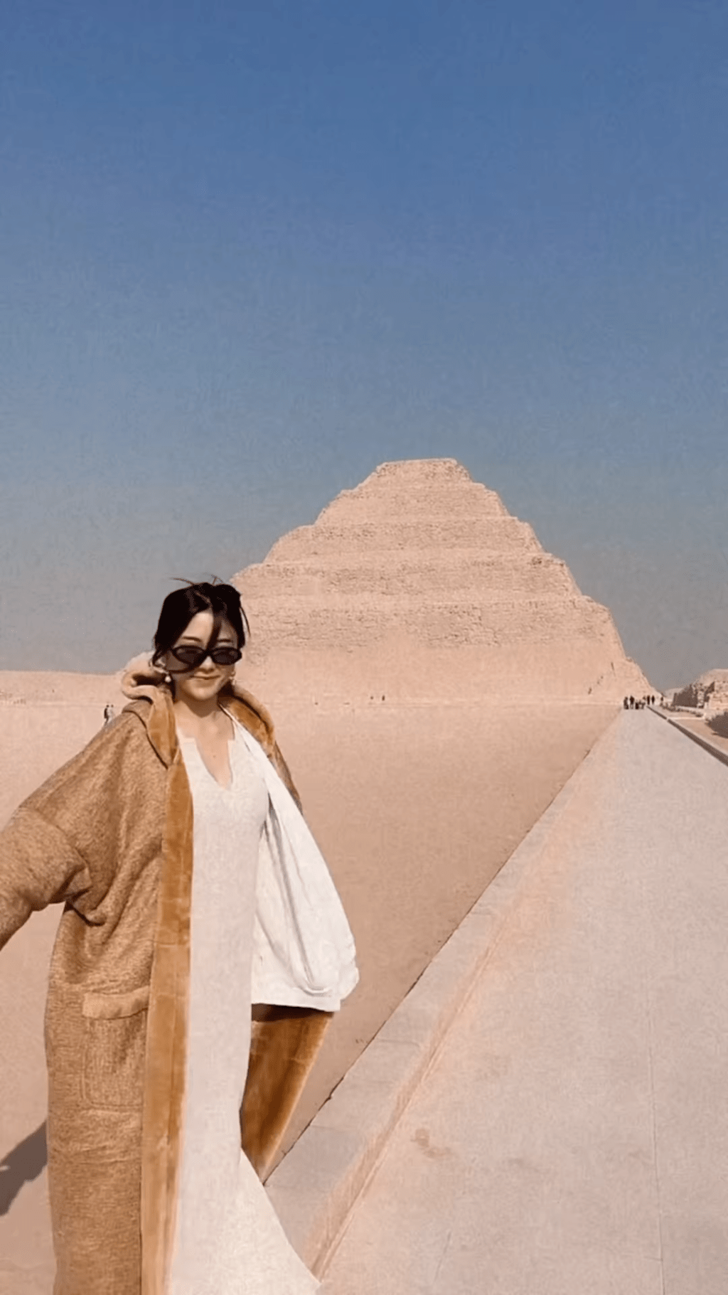 陳星妤今年2月去埃及旅行。