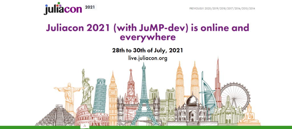 人工智能發展飛躍,今屆JuliaCon破了歷年紀錄,也是本年以來參加人數最多的軟件網上會議。 人工智能發展飛躍,今屆JuliaCon破了歷年紀錄,也是本年以來參加人數最多的軟件網上會議。