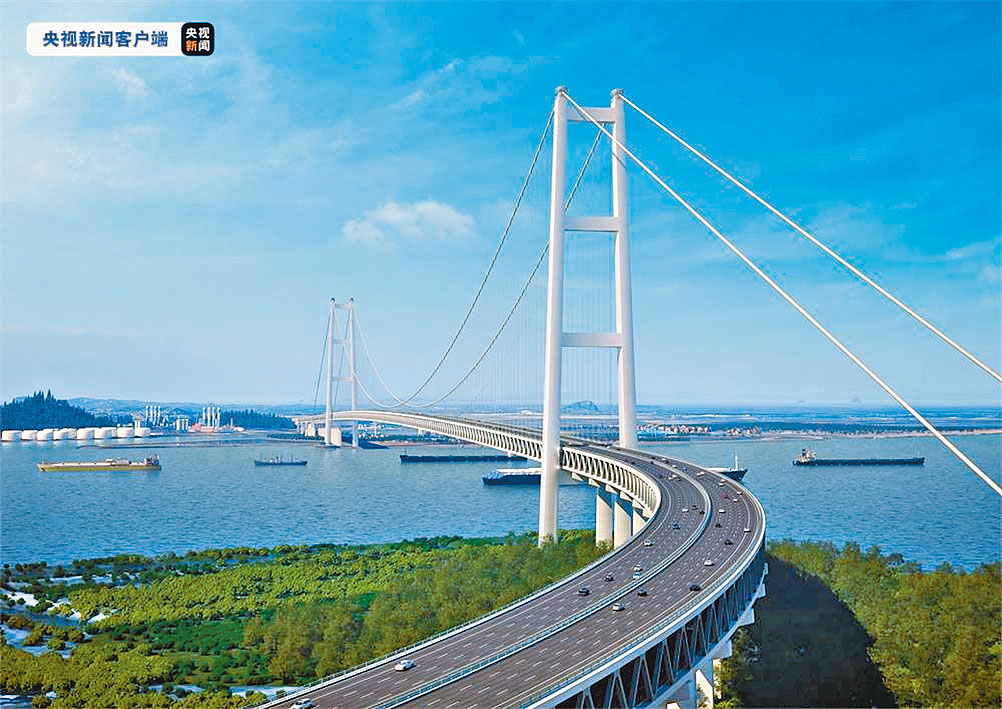 ■獅子洋大橋設計圖。