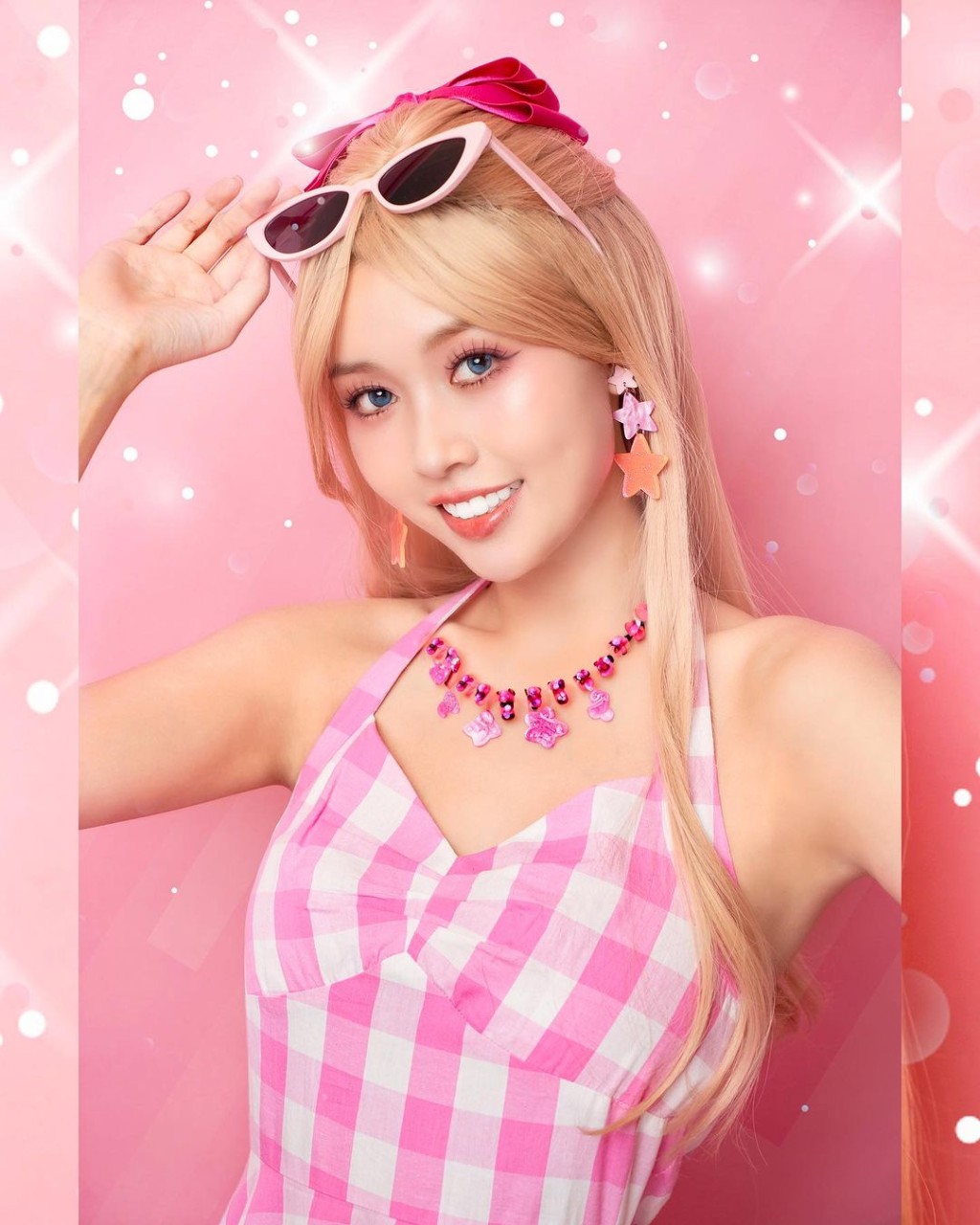 李芷晴扮Barbie，网民却嫌看不惯她太浓妆。