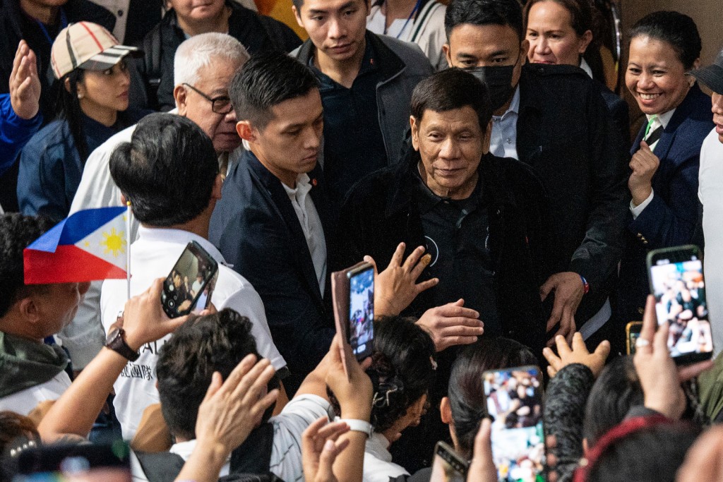 杜特爾特秘密來港。AP 杜特爾特秘密來港。AP
