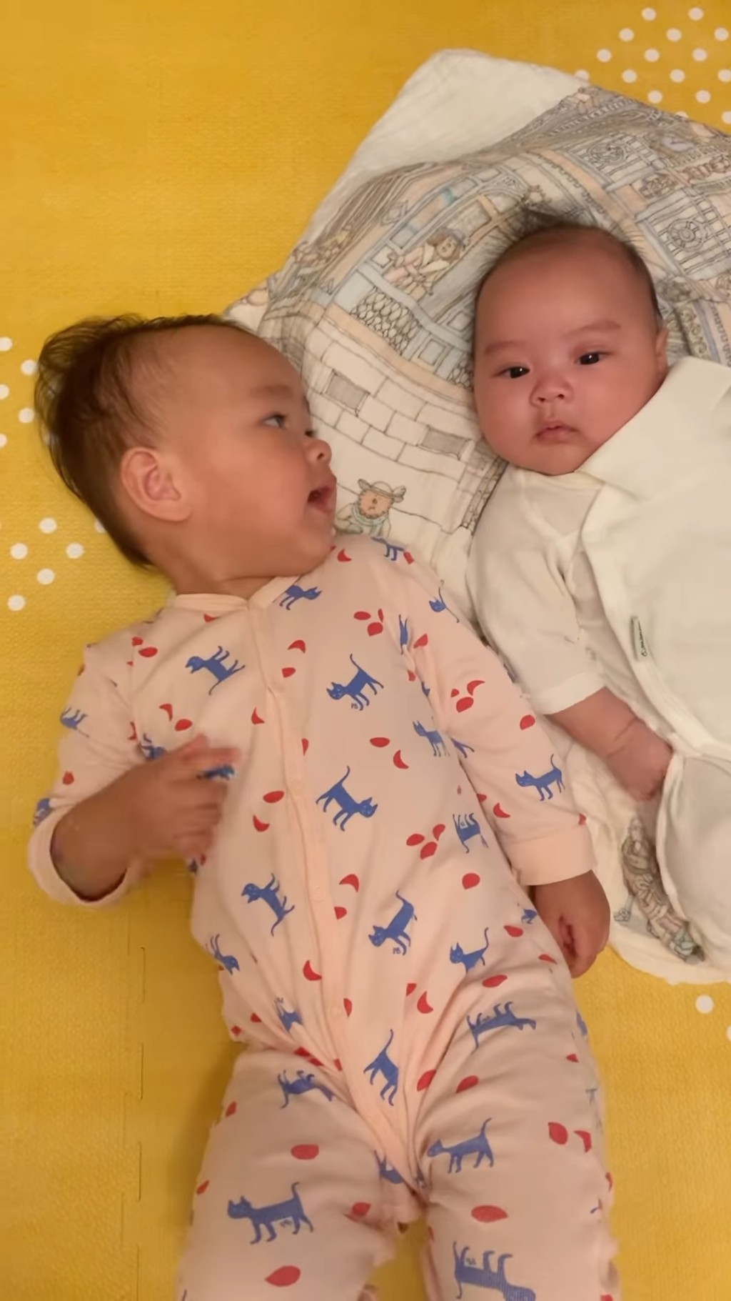 朱慧敏的一對仔女萌爆,深得網民歡心。 朱慧敏的一對仔女萌爆,深得網民歡心。