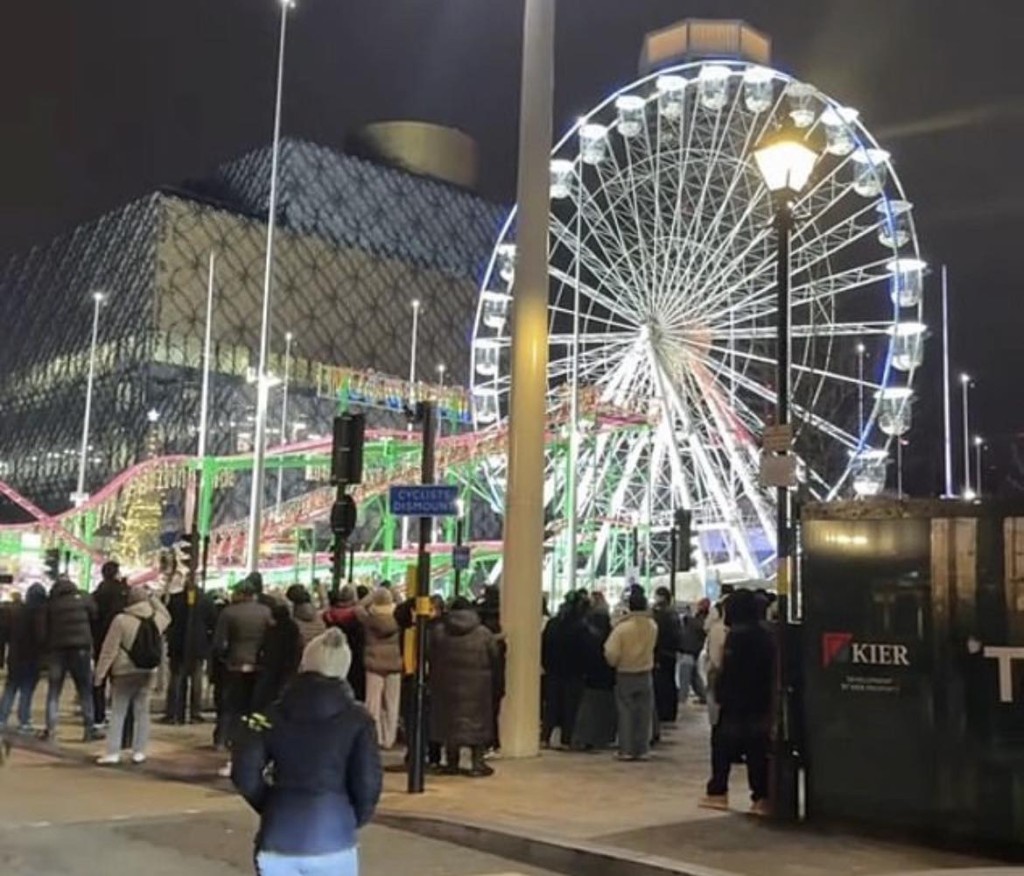 伯明翰數百人受騙「倒數看煙花」撲空。  TikTok@s.078786