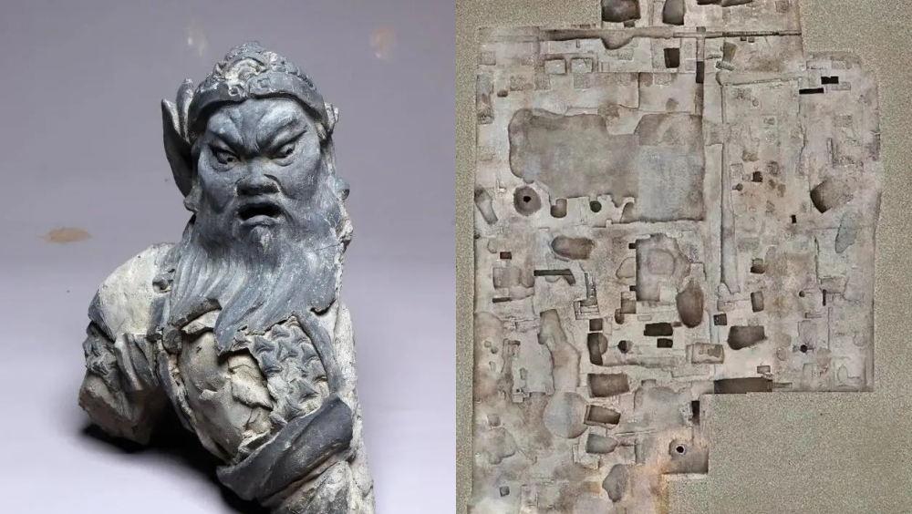 北京金中都遺址新發現大型建築基址及出土文物。