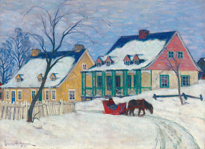 加拿大畫家Clarence Gagnon的風景畫作，創作於1912年。