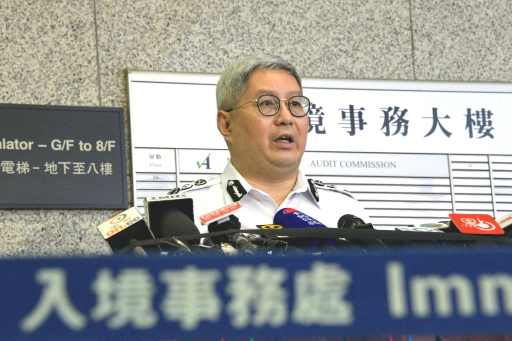 新任入境處長區嘉宏。