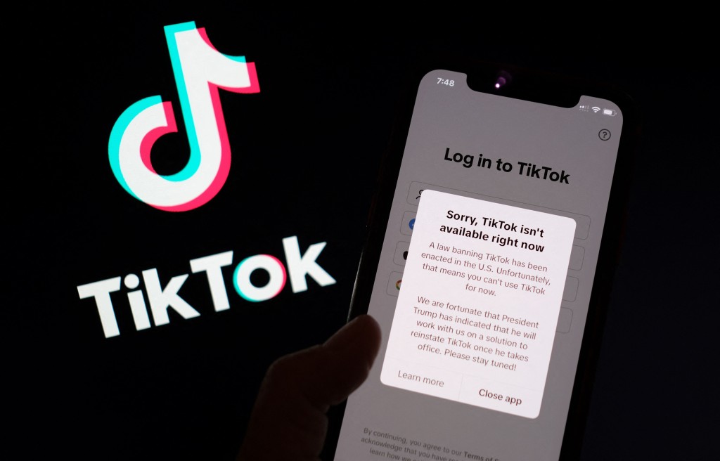 今年初，美國政府對TikTok實行「不賣就禁」法令，TikTok曾一度暫停使用。