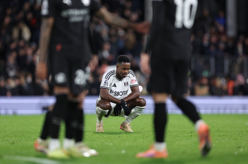 富咸入4球都未能贏波，球員賽後難掩失望。路透社