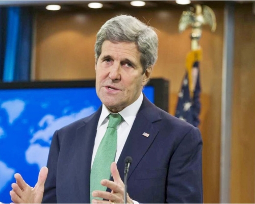 傳美國氣候特使克里(John Kerry)將訪華。網圖