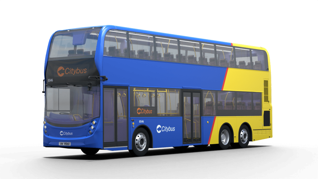 城巴提岀5个巴士车身新设计供市民投选。