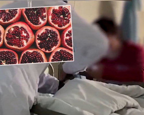 女子連吃10顆紅石榴痛得沒法大便，醫生指石榴籽劃傷直腸了。