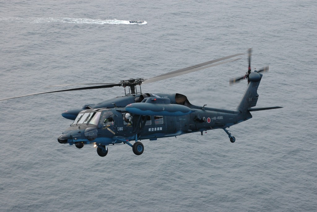 日本自卫队直升机。 日本航空自卫队官网图