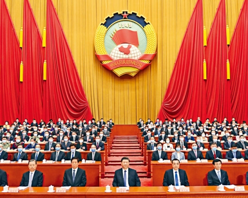 人大常委料須「兩輪」會議審國安法。