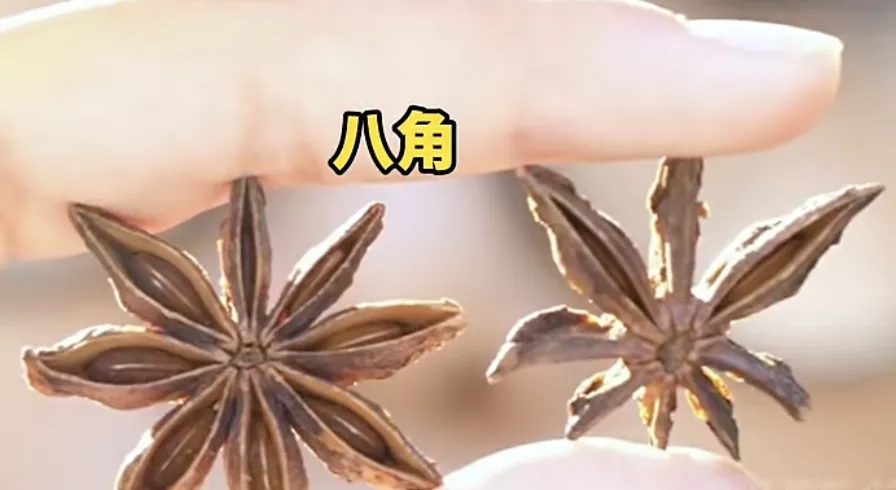 家常燉肉常用的香料「八角」。 家常燉肉常用的香料「八角」。
