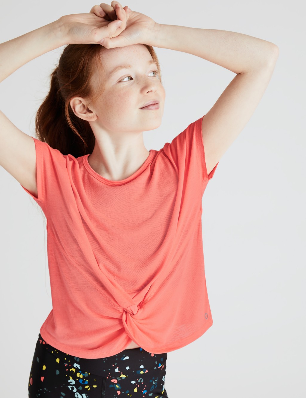 Knot Front Burnout Sports T-Shirt $199/M