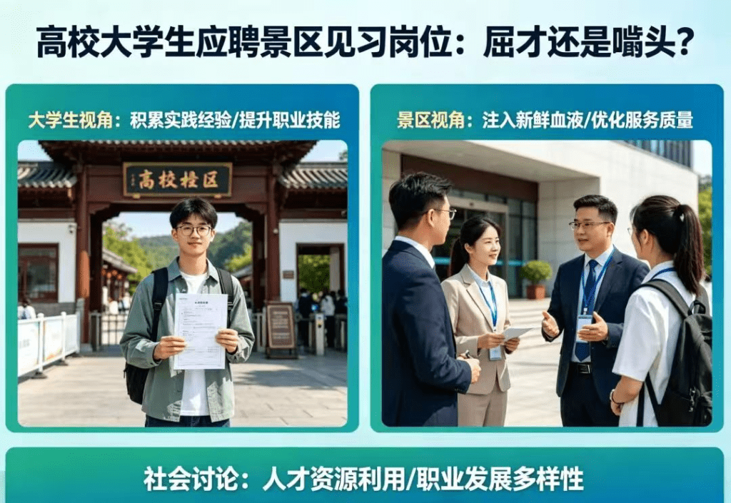 景區招募宣傳圖片。