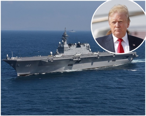 日本海上自衛隊「出雲號」護衛艦。AP/網圖