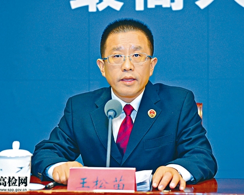 原最高檢辦公廳主任王松苗擔任中聯辦秘書長。