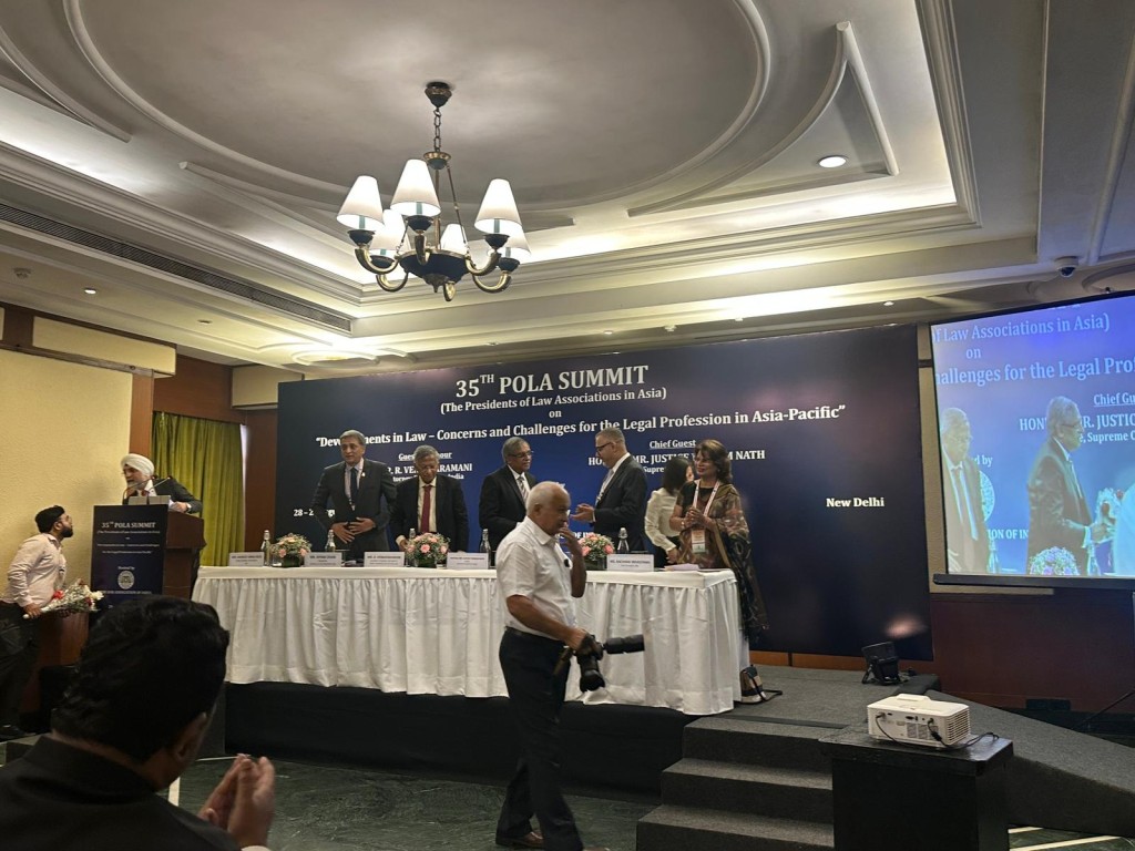 第35屆「亞洲律師協會會長會議2025年度峰會」(35th POLA Summit 2025)一連兩日(8月28至29日)在印度新德里舉行。 第35屆「亞洲律師協會會長會議2025年度峰會」(35th POLA Summit 2025)一連兩日(8月28至29日)在印度新德里舉行。