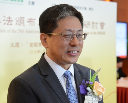 人大常委法工委副主任、基本法委員會副主任張勇。資料圖片