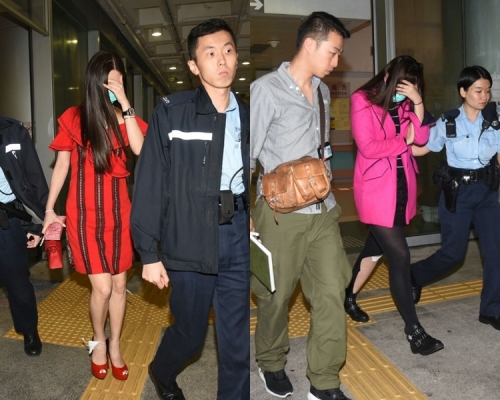 其中一名女方更打至扯爛黑絲襪。