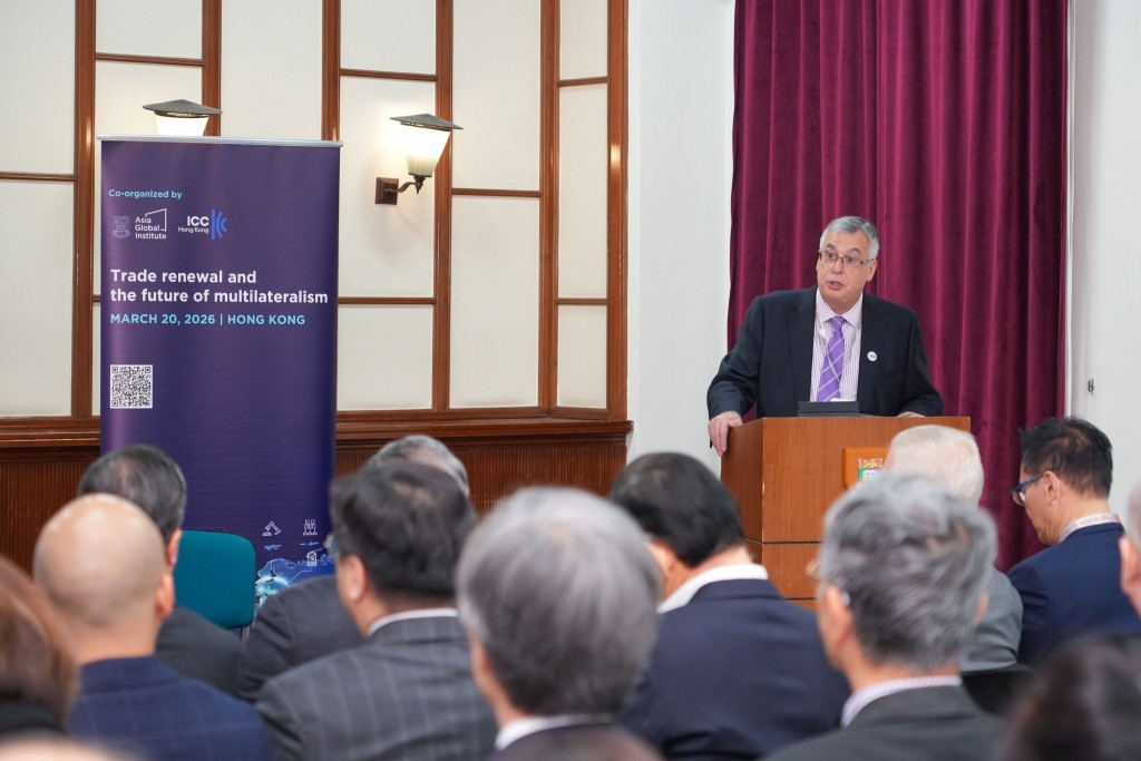国际商会香港区会（ICC-HK）今早举办圆桌会议，深入探讨“贸易更新与多边主义的未来”。林定国FB图片