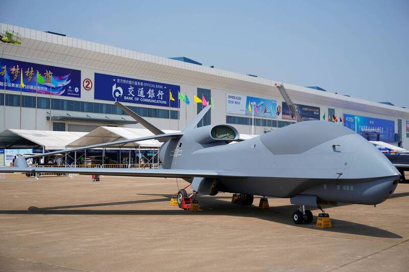 中國「無偵10」無人機曾在珠海航展展出。