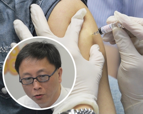 大感染及傳染病中心總監何栢良(小圖)表示,任何藥物都可能出現速發嚴重過敏反應,而且新冠疫苗的安全數據龐大,是相當安全的藥物。資料圖片
