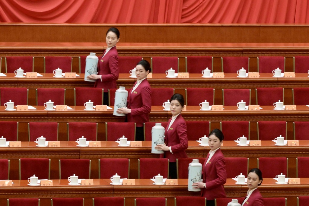 全国政协会议闭幕。苏正谦摄