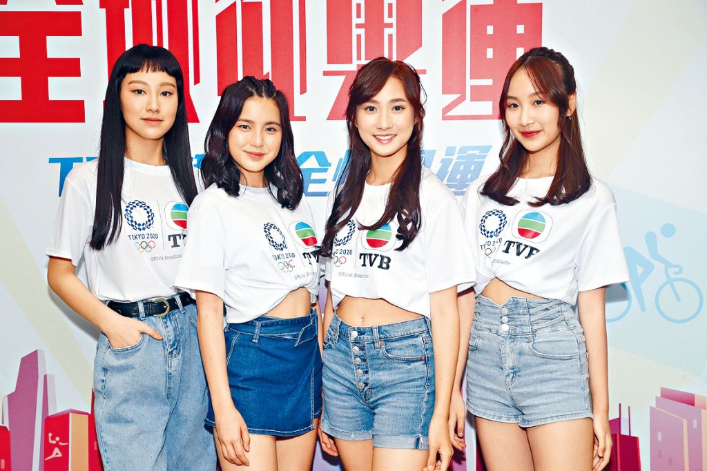 （左起）Gigi、Chantel、Yumi、Windy四位聲夢小花人氣急升。