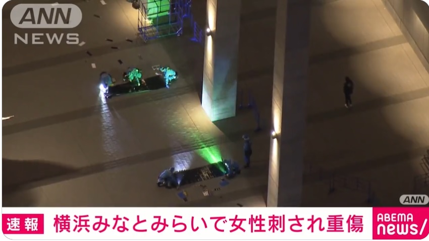 據電視台從高空拍攝的片段所見，警員正在現場作地毯式搜查。