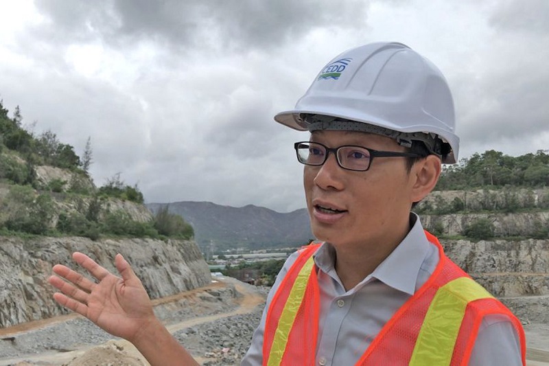 土力工程處礦務部高級工程師孔健忠。政府圖片