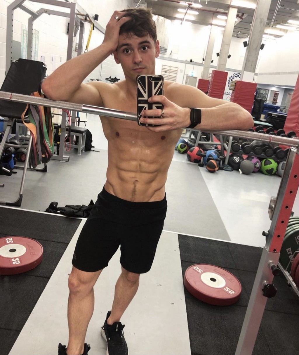Tom Daley熱愛操肌。