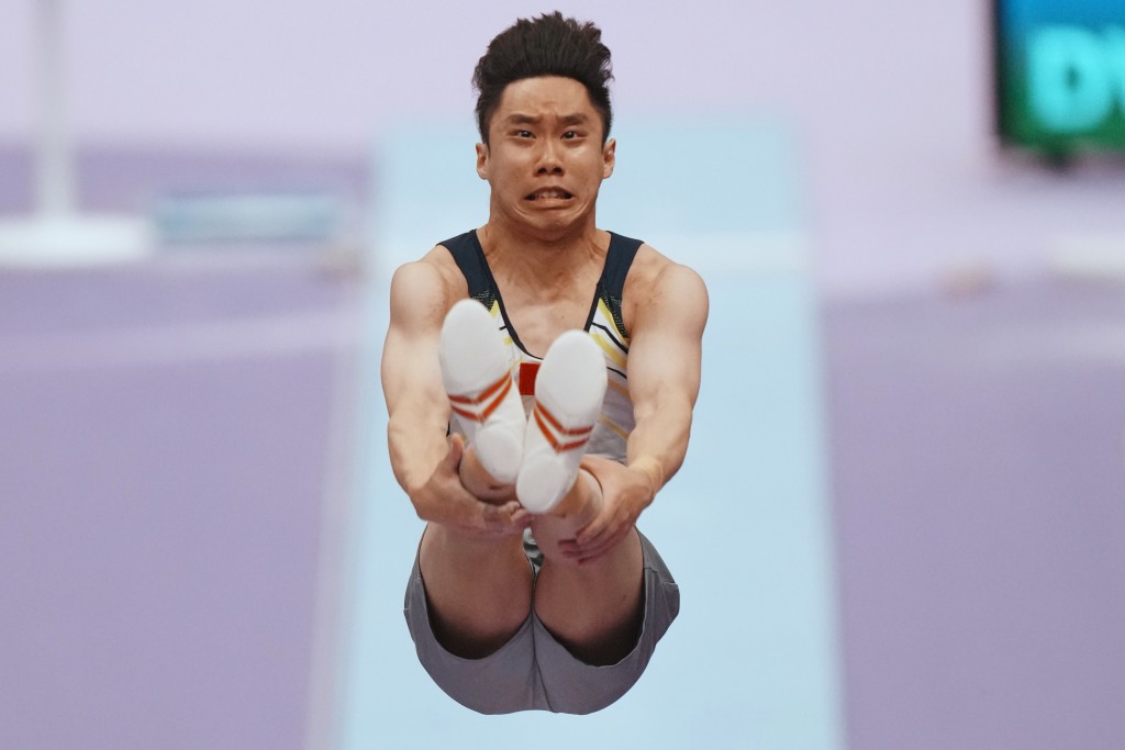 吳家祺獲得銅牌。AP 吳家祺獲得銅牌。AP