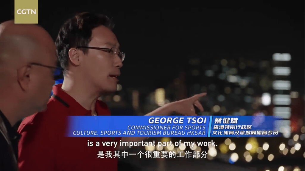 蔡健斌表示，啟德體育園是其近年重點工作之一。