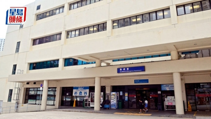 受傷工人被送往聯合醫院治理。資料圖片