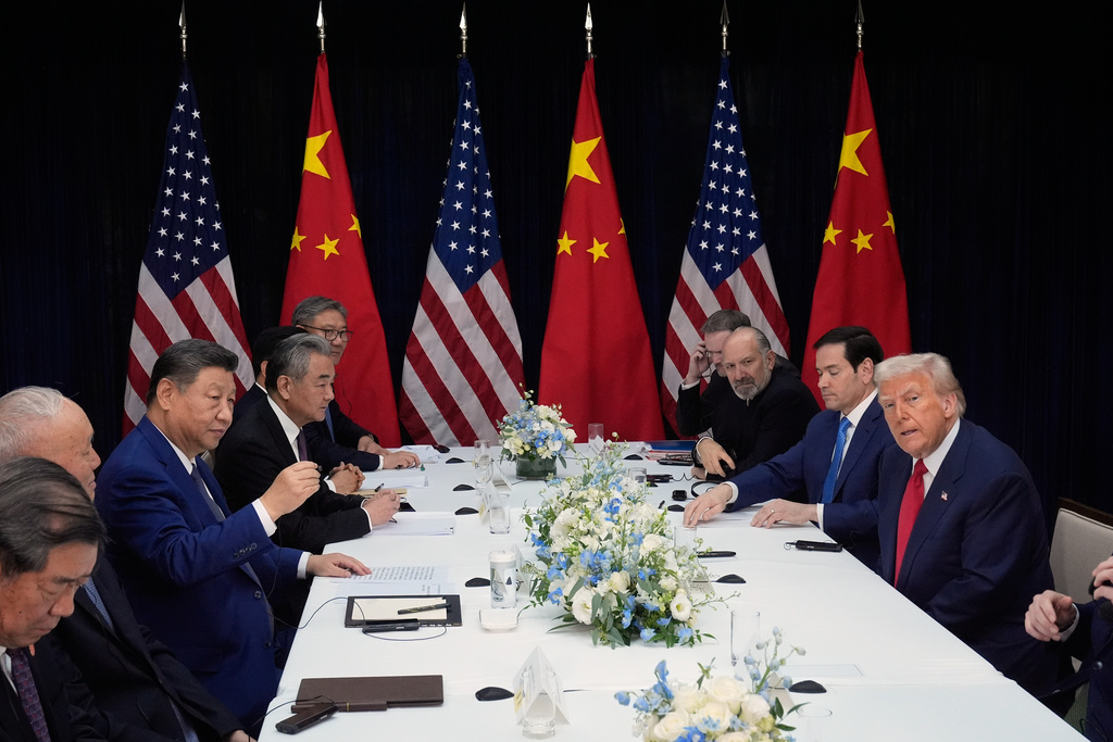 習近平與特朗普在南韓會面後,兩國貿易關係已趨緩和。美聯社 習近平與特朗普在南韓會面後,兩國貿易關係已趨緩和。美聯社