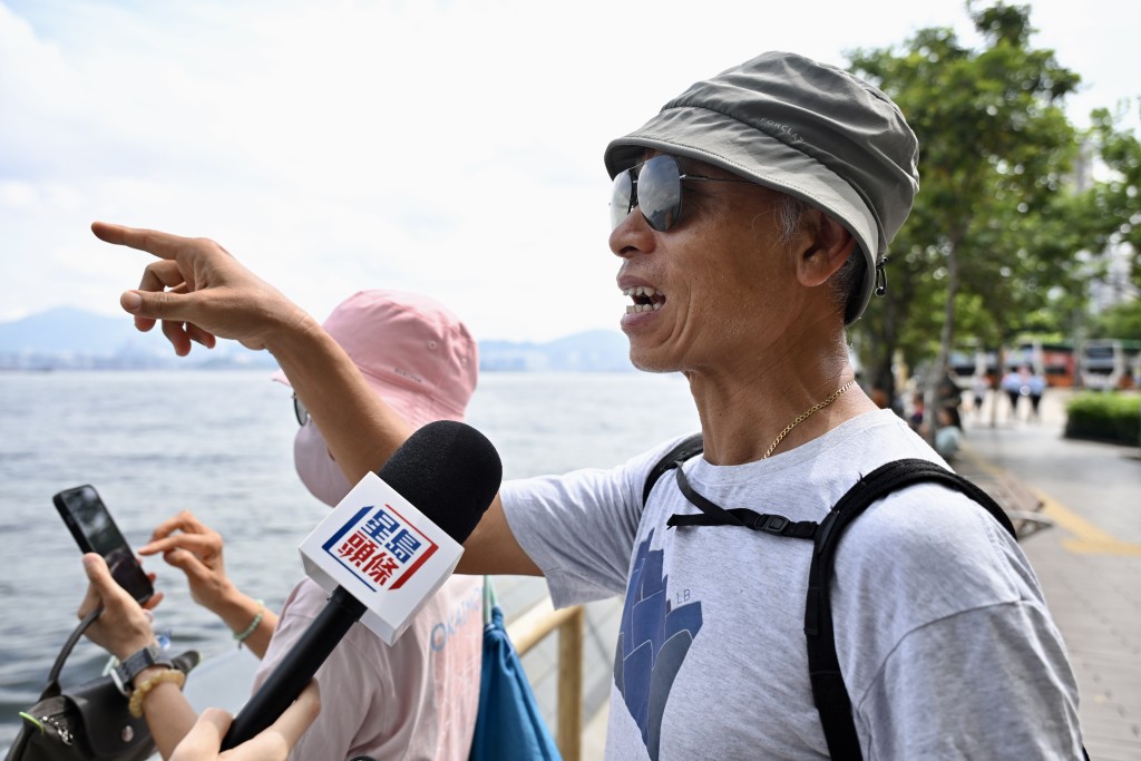 方先生今日經過堅尼地城，順帶經過看一眼山東艦。