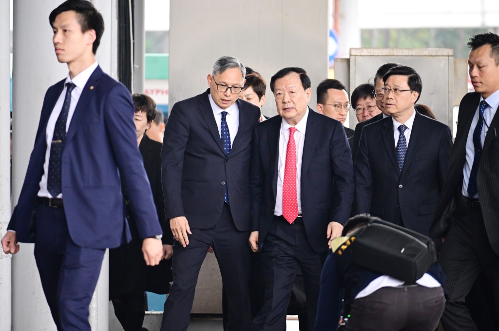 夏寶龍去年亦曾到本港調研。資料圖片 夏寶龍去年亦曾到本港調研。資料圖片