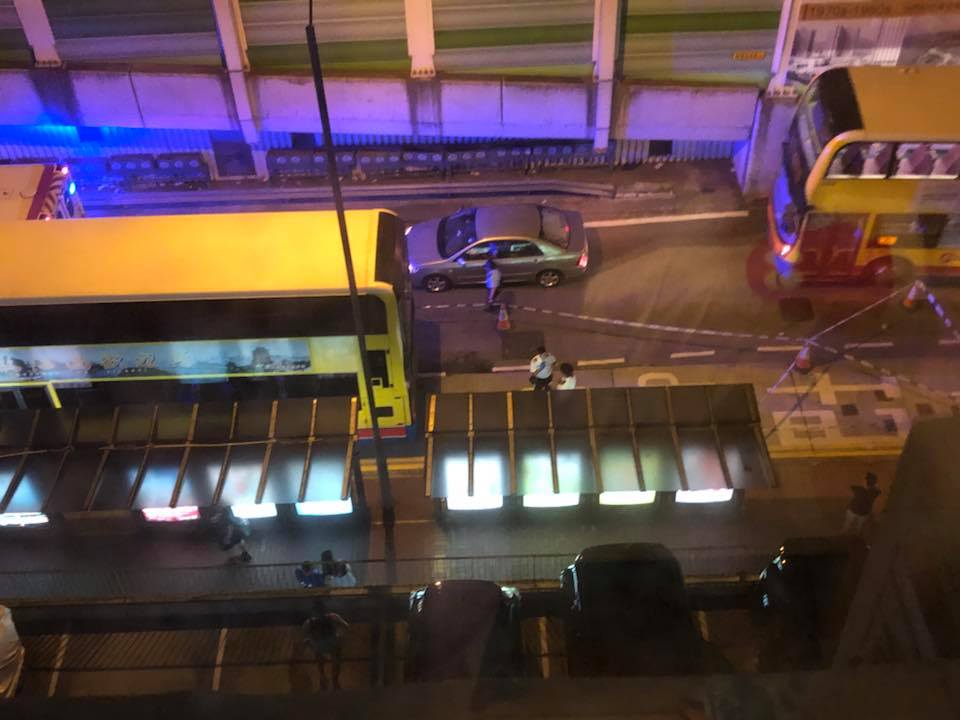 警方封鎖現場。網民Ginny chan圖片