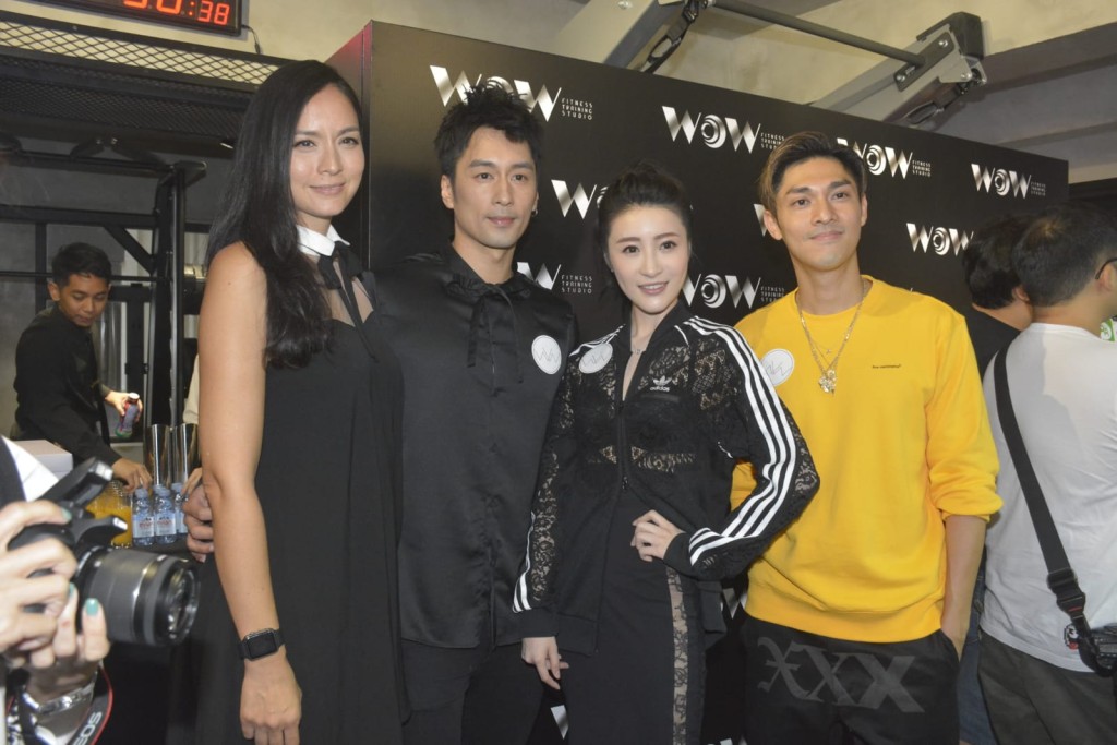 林夏薇、關楚耀、Ana R.今出席陳偉成投資健身店開幕