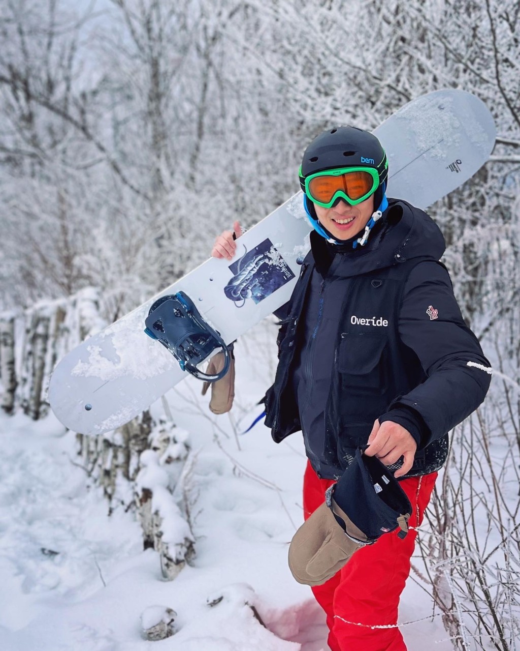 李明洋是滑雪板品牌创办人。驻京办提供图片